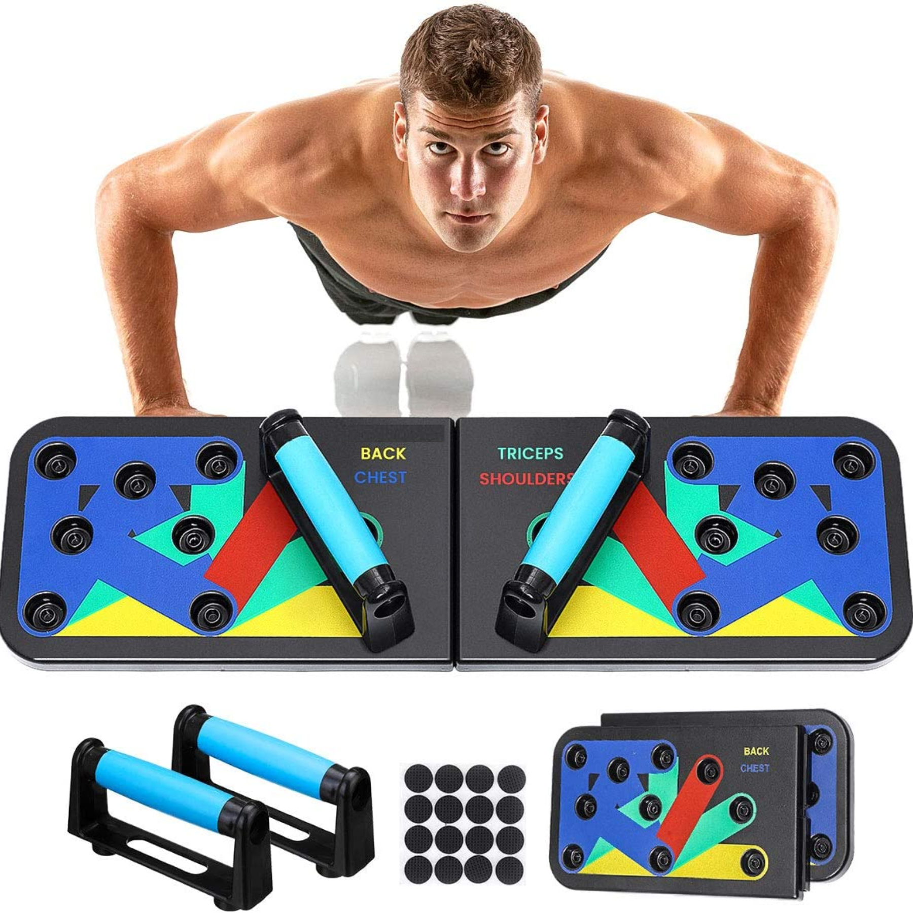 tabla push up ejercicios pecho, bicep, tricep, espada.. envio...gratis!